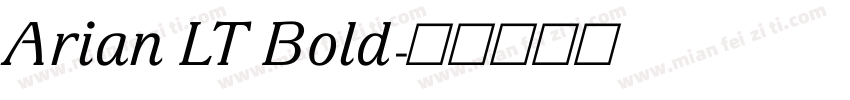 Arian LT Bold字体转换